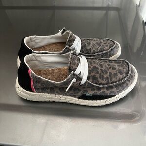 Womens cheetah print hey dudes